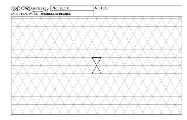 Large Plan Paper Triangle 60 Degree